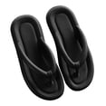 thumbnail image 3 of Gubotare Women's Arch Support Soft Cushion Flip Flops Thong Sandals Slippers,Black 39, 3 of 5