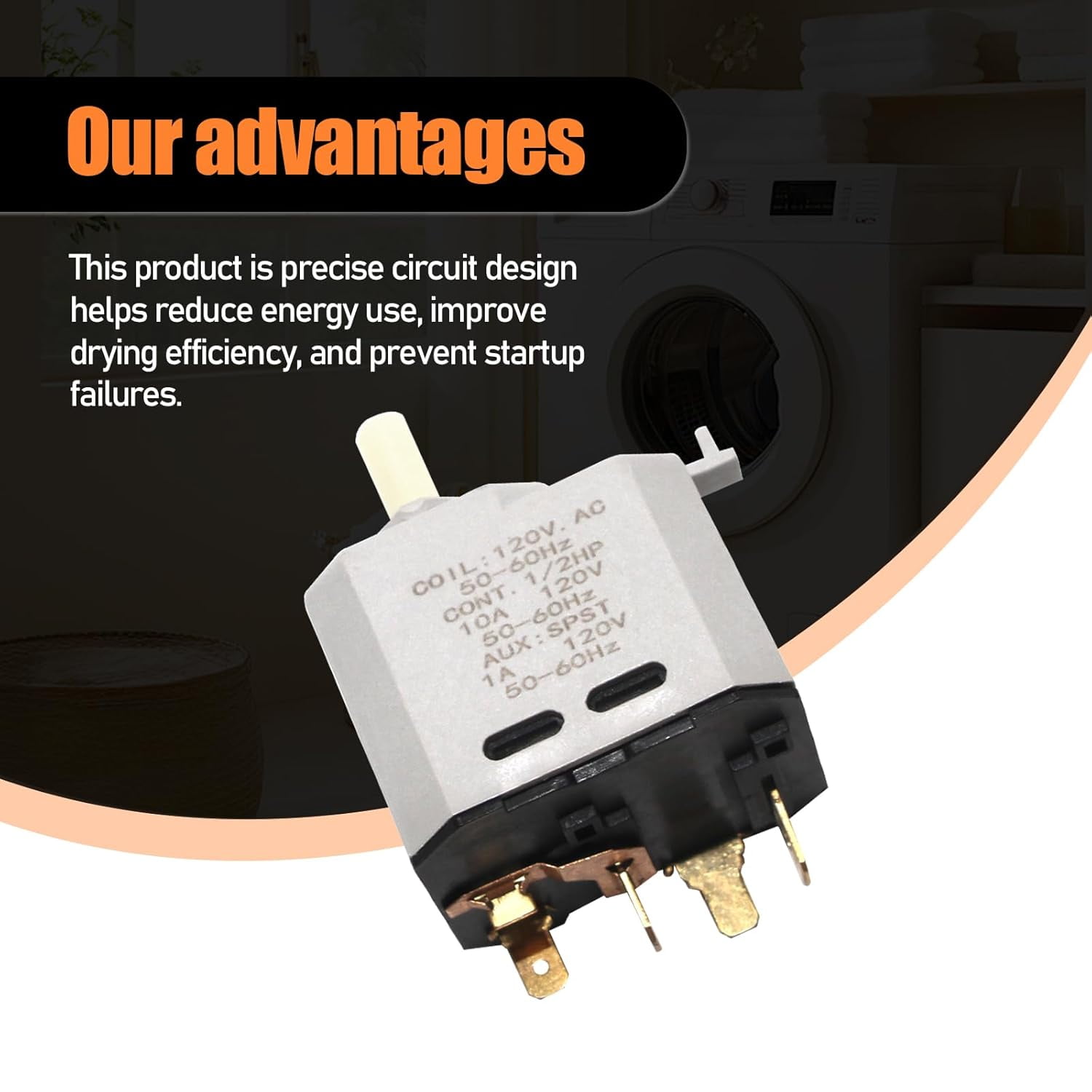Aniceparthy Dryer Start Switch Replacement for Whirlpool Kenmore Maytag Crosley