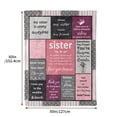thumbnail image 2 of KAAYEE Sister Gifts Blanket, Happy Birthday Sister Gifts for Sister, Unique Sister Gifts for My Dear Sister - Sister Throw Blanket 60" x 50, 2 of 7