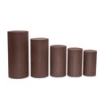 thumbnail image 2 of 1 Set, Spandex Pillar Covers for Metal Cylinder Pedestal Stands 5 Pcs/Set - Chocolate Brown Covers ONLY/Cylinder Pedestal Stands NOT INCLUDED, 2 of 4