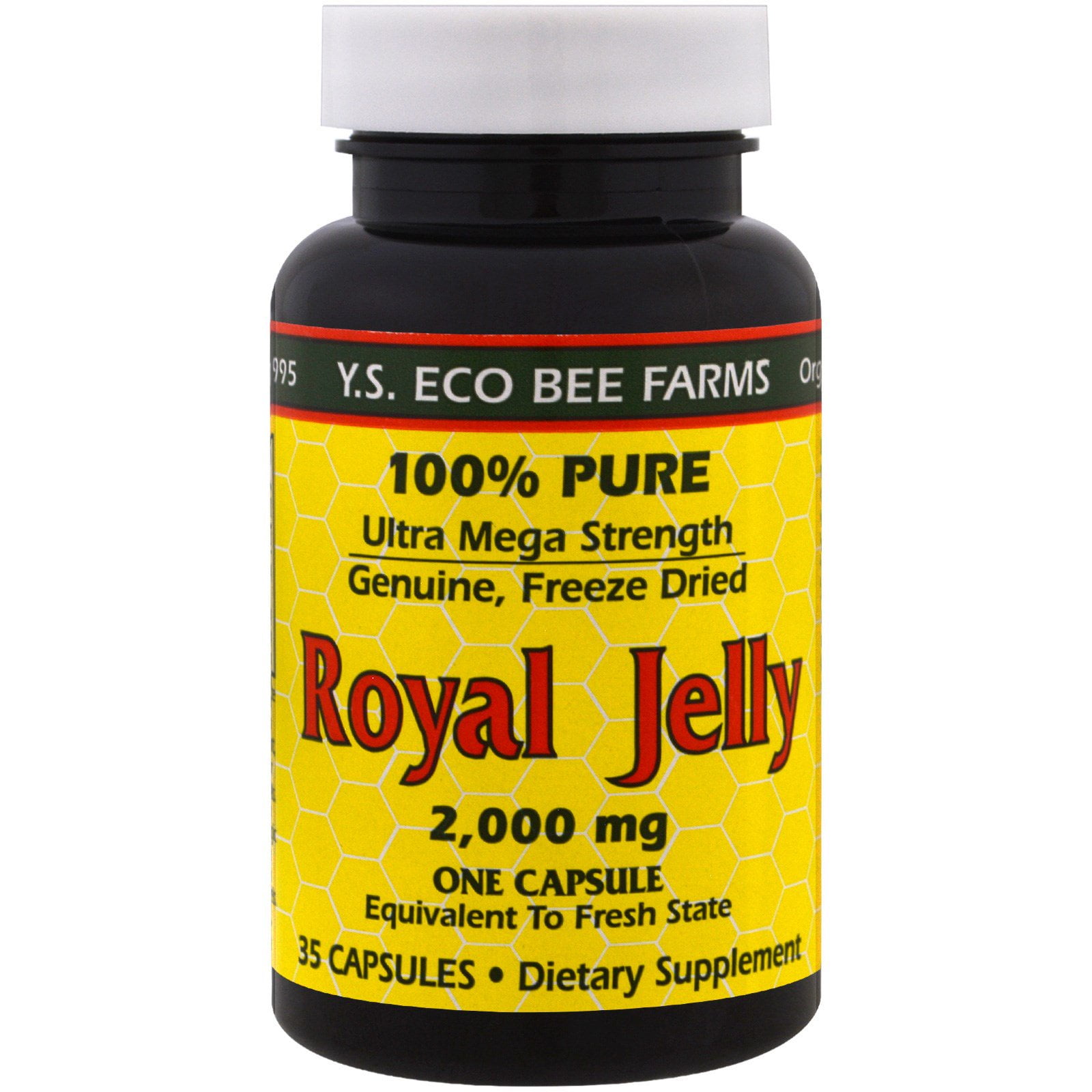 Y.S. Eco Bee Farms Royal Jelly, 2,000 Mg , 35 Capsules - Walmart.com