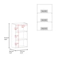 thumbnail image 7 of Newboti Furniture Wenge Wall Cabinet with Open Storage BN.0631, 7 of 7