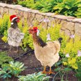 thumbnail image 6 of 2 Pack Acrylic Chicken & Hen Garden Stake, Garden Courtyard Insert Ground Decor, Double-side Chicken Pattern Stake Yard Art Decor Standing Animal Lawn Ornament for Backyard Patio, 6 of 6