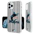 thumbnail image 2 of Miami Marlins Text Backdrop Clear iPhone Case, 2 of 7