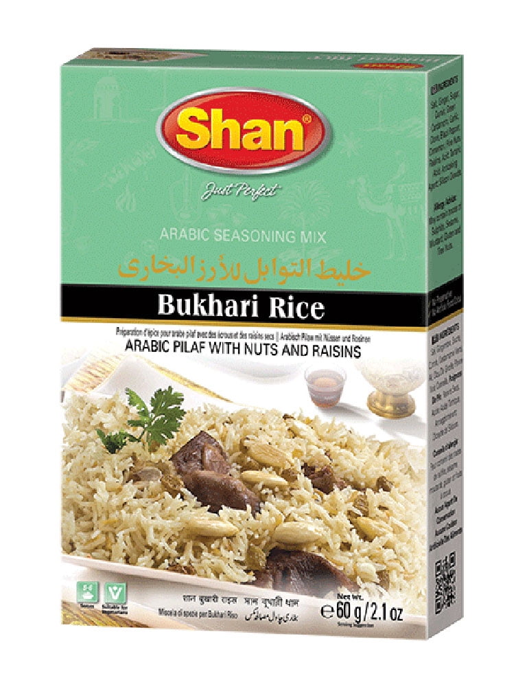 Shan Arabic Bukhari Rice Recipe and Seasoning Mix 60g Spice Powder