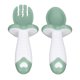 thumbnail image 3 of Juego de vajilla, tenedores y cucharas, juego de cuchara y tenedor para bebé, cuchara y tenedor para bebé, utensilios de autoalimentación para niños pequeños, rendimiento inigualable, 3 of 8