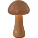 thumbnail image 1 of Mushroom Lamp For Bedroom, Portable Dimmable Bedside Lamp With USB Charging, Cordless Wooden Nightlight, Mushroom Table Lamp For Home Decor (Medium), 1 of 4