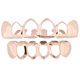 thumbnail image 3 of Hip Hop Teeth Grills Caps Cara abierta Vampire 6 Fang Protectores bucales Oro rosa Hugo Parrillas Dientes Colmillos, 3 of 6