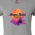 thumbnail image 4 of Inktastic Miami Beach Florida Vacation Sunset Women's T-Shirt, 4 of 5