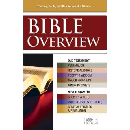 Bible Overview Pamphlet : Know Themes, Facts, and Key Verses at a (Best Bible Verses About Grace)