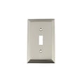 thumbnail image 2 of Nostalgic Warehouse 720022 Deco Switch Plate with Single Toggle, Satin Nickel, 2 of 3