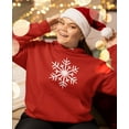 thumbnail image 5 of Tstars Womens Christmas Shirts Gift Big White Snowflakes Christmas Family Holiday Shirts Xmas Party Christmas Gifts for Her Sweatshirt Xmas Women Birthday Gift Hoodie, 5 of 7