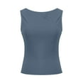 thumbnail image 7 of Drses Womens High Neck Tank Tops Stretchy Sleeveless Sexy Slim Fit Basic Tee Shirts Y2K Trendy Women's Tanks & Camis, 7 of 7