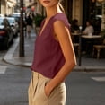 thumbnail image 3 of Aezemi Women Sleeveless Linen Cotton Tanks, Round Neck Lightweight Tank Shirt, Summer Fashion Comfy Tank Tops, 3 of 9