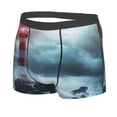 thumbnail image 2 of Naloa Lighthouse in a Stormy Sea Print Mens Underwear - Boxers for Men, Classic Briefs for Men, 2 of 9