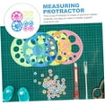 thumbnail image 6 of Tyeign 360-Degree Circular Protractor with 16 Circle Templates, Plastic Round Ruler for Math, Geometry, Drafting, And office Use, Lightweight And Portable, 360 Degree Protractor (Random Color) *3, 6 of 6