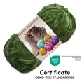 thumbnail image 2 of ComfiTime 3-Pack Velvet Yarn – Bulky #5, OEKO-TEX Certified, Soft Fluffy for Sweaters, Blankets, Scarves, Plush Toys & Home Décor, Crochet/Knitting/Amigurumi, 87.5 Yds/Skein, Machine Washable, Green, 2 of 18
