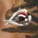 thumbnail image 5 of Colgante Navideo De Perro, Adorno Para El Rbol, Cristal Artesanal, Diseo Elegante, Ideal Para Decoracin Navidea, Regalo, Adorno Para El Hogar O La Oficina, Acabado Brillante, Adorno, Ukhbmc, 5 of 8