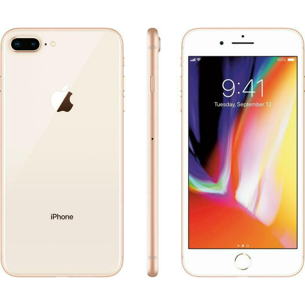 Refurbished Apple iPhone 8 Plus 64GB Factory GSM Unlocked T-Mobile AT&T Smartphone - Gold