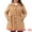 Camel, variant on Women's Plus Size Notch Lapel Single Breasted Peacoat with Belt 2X Camel