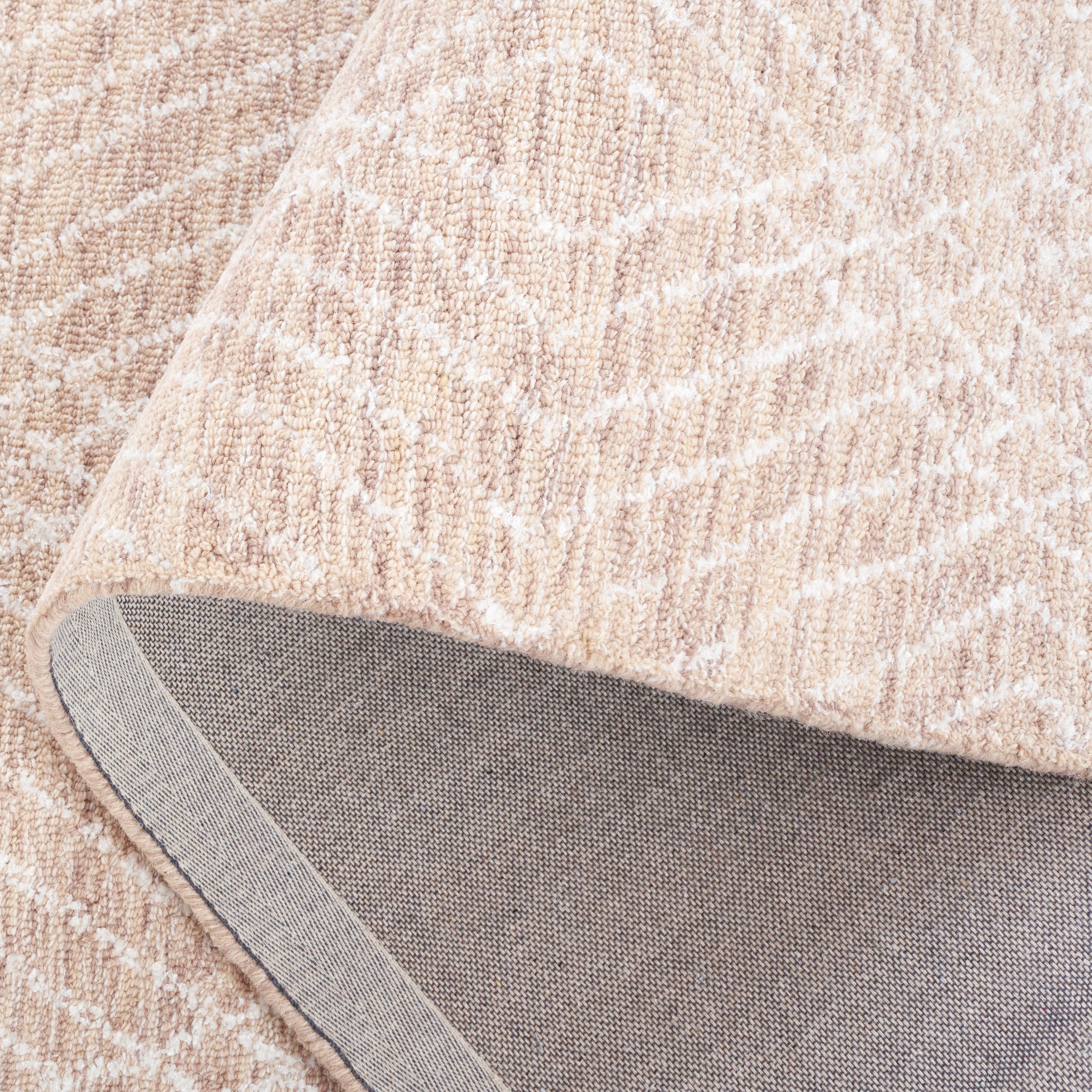SAFAVIEH Abstract Dania Diamond Area Rug, Beige/Ivory, 6' x 6' Square