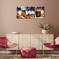 thumbnail image 2 of Abstract Wall Art Decor Oil Paintings Wall Art for Living Room Bathroom Picasso Style Geometric Wall Decoration 3 Piece 12X16 Art Works, 2 of 6