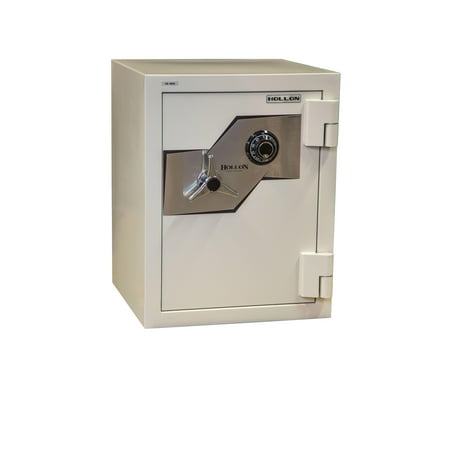 Hollon FB-685C Burglary Safe in White with Combination Dial