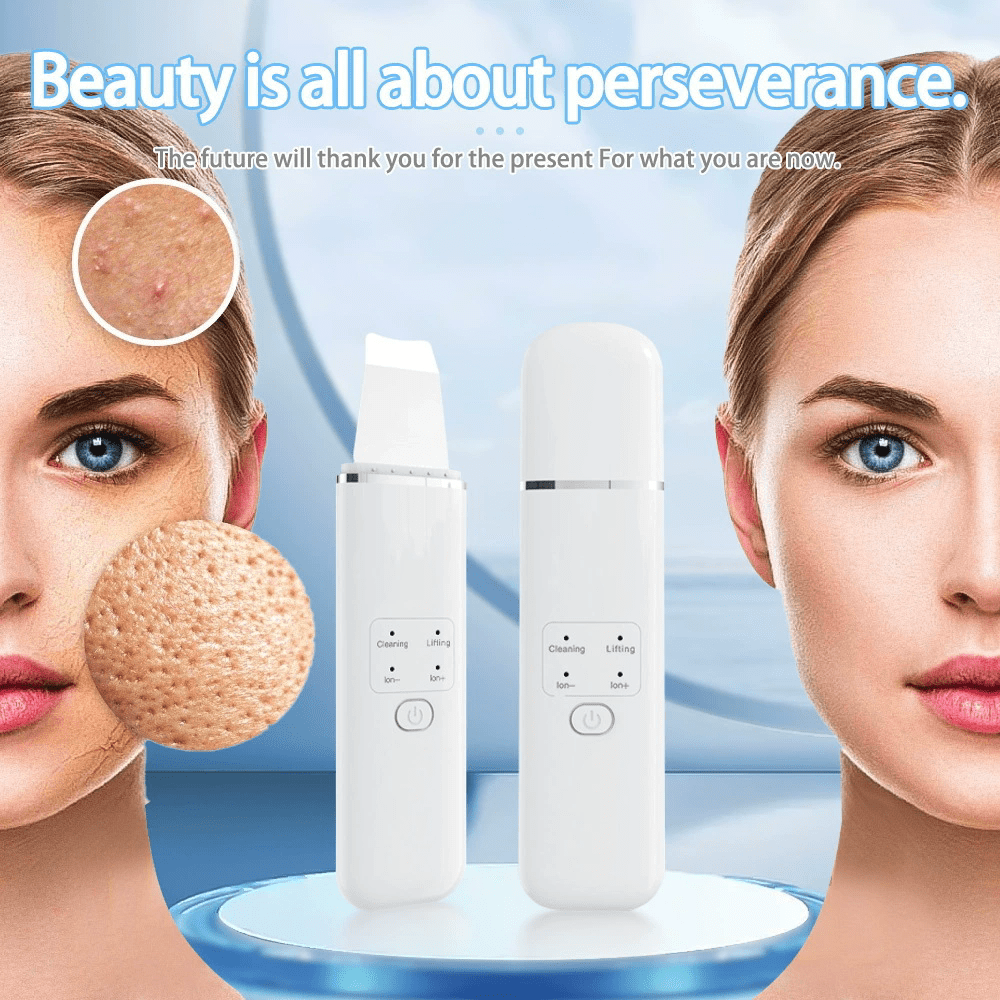 New Home-Use Beauty Device Facial Exfoliator for Pore Cleansing Blackhead and Whitehead Removal, Exfoliation, and Infusion/Extraction Massage