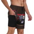 thumbnail image 2 of Fotbe red tractor Men’s Swim Trunks Quick Dry Swim Shorts Board Shorts with Mesh Lining-X-Large, 2 of 6