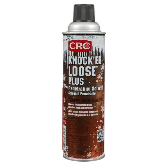 CRC Knock’er Loose Plus Penetrating Solvent 03027 - [Reddish] 11.5 WT. Oz., Industrial Grade Penetrating Solvent and Lubricant w/ Freeze Shock Action
