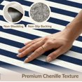 thumbnail image 6 of ODIKA 8'x10' Washable Area Rug Non-Slip Chair-Friendly Mat Nautical Layered Border Front Doormat Stripe Welcome Striped Door Playful for Dining Room, Large Office, Lounge, 6 of 7