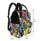 thumbnail image 2 of Easygdp Colorful Pug para Bolsa de Bebé de Gran Capacidad con Múltiples Bolsillos, Bolsa de Pañales para Padres, Bolsa de Viaje Organizada y Elegante, 2 of 6