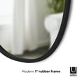 thumbnail image 2 of Umbra Hub Oval 24x36" Wall Mirror Black, 2 of 13