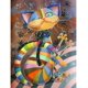 thumbnail image 1 of Kits de pintura de diamantes 5D para adultos y niños, kits de arte de diamantes de perforación completa para principiantes, 12x16 pulgadas (gato colorido) oso de fresa Electrónica, 1 of 6
