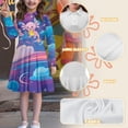 thumbnail image 6 of DISNIMO Galaxy Axolotl Dresses for Kids Star Dress Girl Long Sleeve Skater Dress Girls 4-5 Party Dresses Kids Animal Dresses with Collars for Girls Dresses Midi Length Girls Dress Clothing Set, 6 of 7
