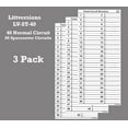 thumbnail image 5 of LV Fuse Box Circuit Breaker Panel Directory Labels/Decals/Stickers for All Electrical Panel/Load Centers (Standard 40 Circuits 3 Pcs), 5 of 5