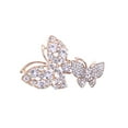 thumbnail image 2 of Eoperou Women Elegant Butterflies Shape Brooch Shiny Rhinestones Inlaid Pin Suit Collar Shawl Cardigan Badge Jewelry Accessories, 2 of 8
