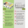 thumbnail image 4 of Caja para snacks Kidinit de acero inoxidable con 8 compartimentos, 4 of 8