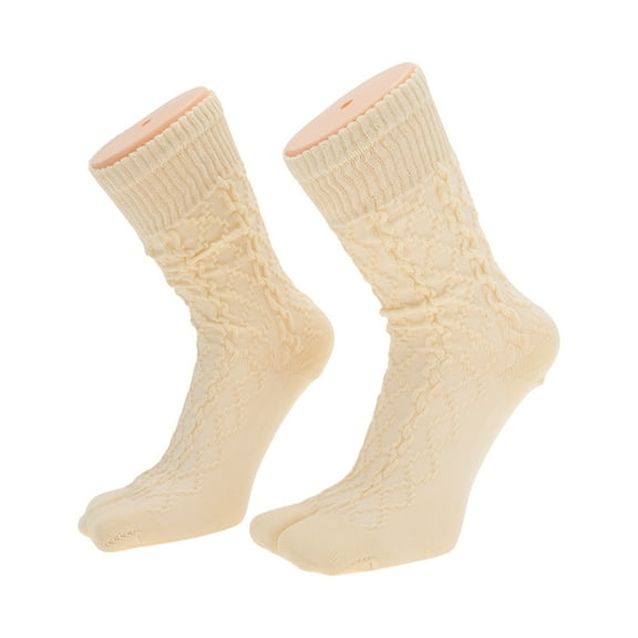 Unique Bargains 1 Pair Two-toed Socks Comfortable Warmth Socks for Women Oatmeal