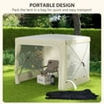 thumbnail image 6 of Outsunny 7' x 8' Pop Up Canopy, UV-Resistant Camping Tent with Curtains, Nettings and Carry Bag, 6 of 9