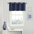 thumbnail image 3 of Eclipse Kingston Thermaweave Blackout Grommet Curtain Panel, Navy, 52 x 63, 3 of 5