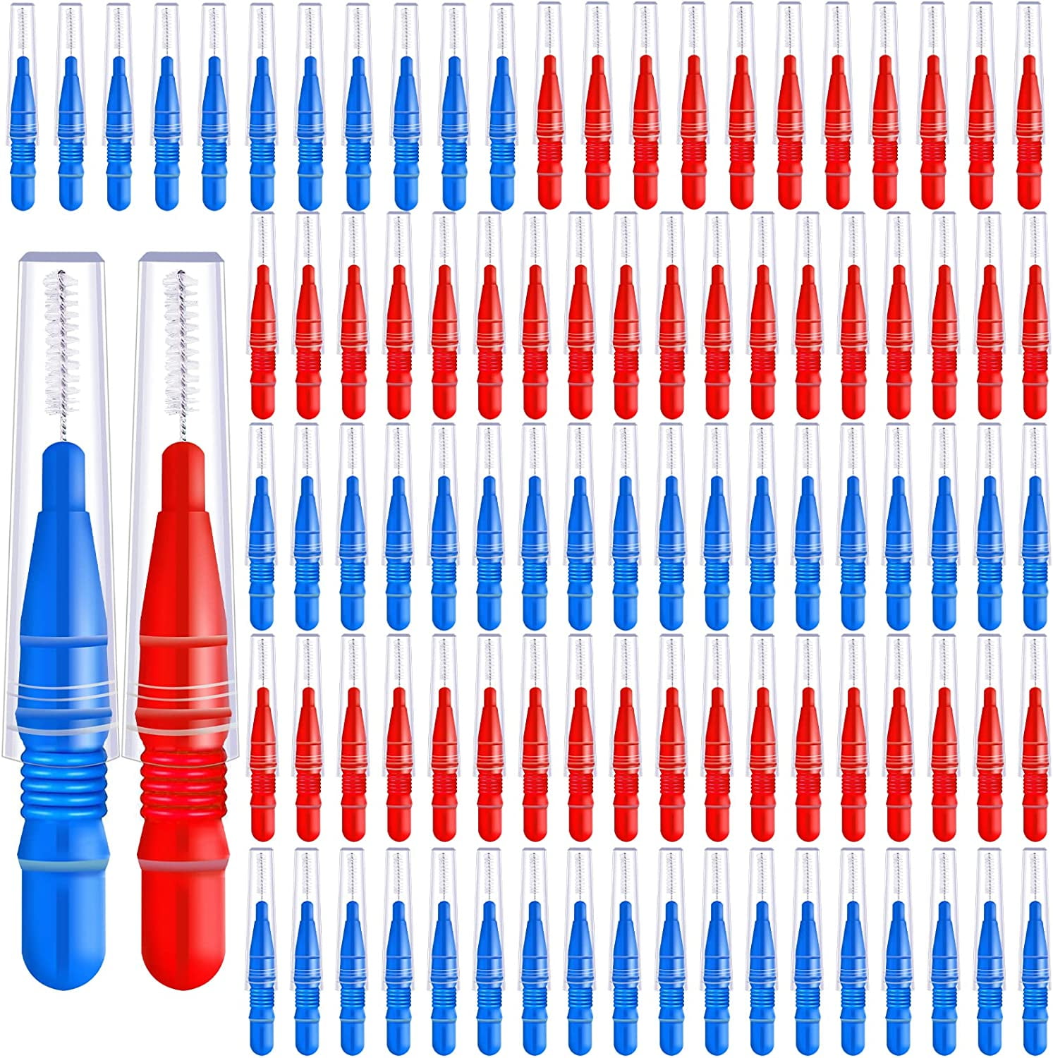 100 Pieces Interdental Brush,Braces Brush for Cleaner,Soft Dental Tooth