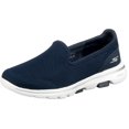 thumbnail image 1 of Zapatillas Skechers Go Walk 5 para mujer, azul marino y blanco, 12,5 pulgadas de ancho, 1 of 8