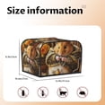 thumbnail image 5 of Pofeuu Modern Floral Guinea Pig Print Toaster Cover 4 Slice, Bread Dust Cover & Fingerprint Protection, Kitchen Small Appliance Covers(Toaster Cover), 5 of 7