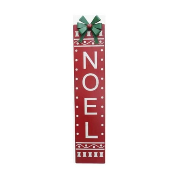 Good Tidings G48 HS21317X 44.5 in. Noel Leaner Metal Lawn Art Stake - Multi Color