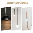 thumbnail image 2 of MOVTOTOP 1 Set Globe Glass Shade Replacement Metal Cover Lamp Shade Rings Lock Replacement Glass Shades Fixtures Adapter Elegant Home Decor, 2 of 8