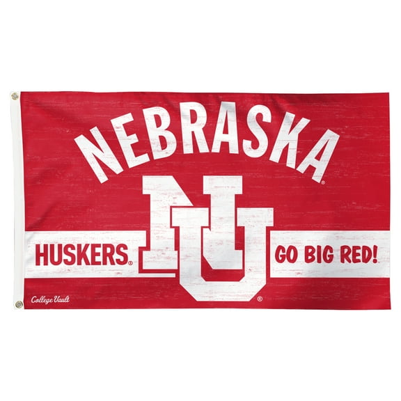 WinCraft Nebraska Huskers College Vault Logo Deluxe Single-Sided 3' x 5' Flag