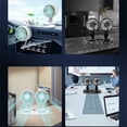 thumbnail image 7 of Car Fan Usb Car Home Car Fan Cooling Fans that Blow Cold Air Battery Powered Rechargeable Fan (White), 7 of 7