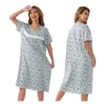 thumbnail image 4 of Camisón Con Diseno Floral Frescos Pijama Verano Mujer, 4 of 8