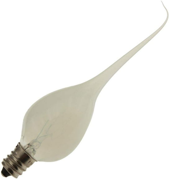 Industrial Performance Decorative/Novelty 7C7/CL-SILIFLAME, 7 Watt, 120 Volt, E12 Candelabra Base, Silicon Flame Light Bulb (10 Pack)
